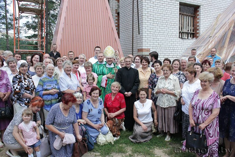 В Борисове освятили строящийся костел