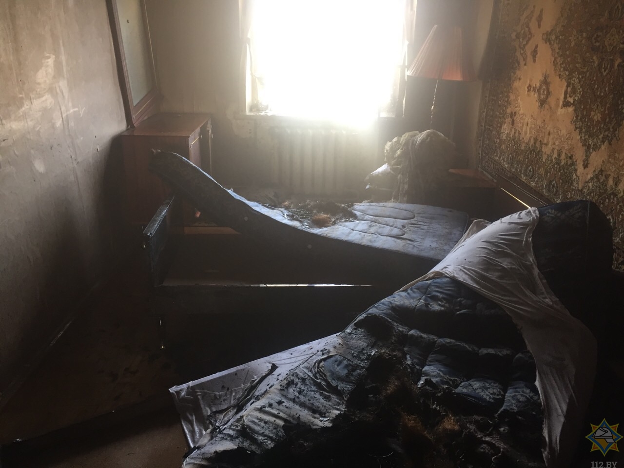 В Борисове горела квартира. Пострадала пенсионерка