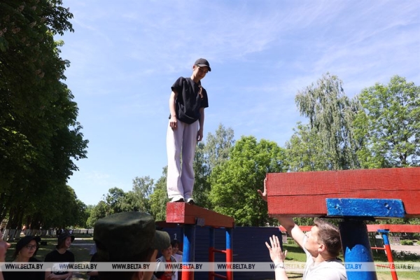 ФОТОФАКТ: Отряд "Патриот" действует в оздоровительном лагере в Борисове