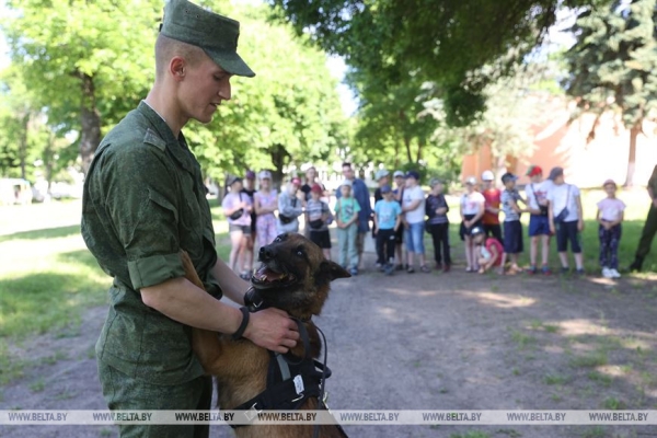 ФОТОФАКТ: Отряд "Патриот" действует в оздоровительном лагере в Борисове