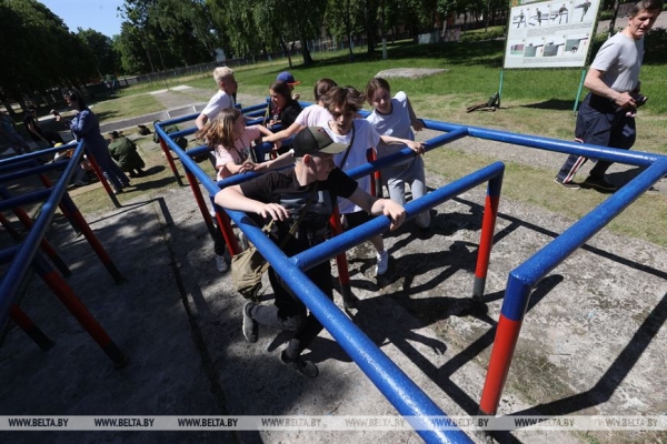 ФОТОФАКТ: Отряд "Патриот" действует в оздоровительном лагере в Борисове