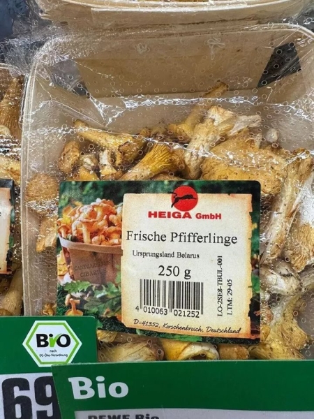 В четыре раза дороже: белорусские лисички появились в магазинах Германии В четыре раза дороже: белорусские лисички появились в магазинах Германии